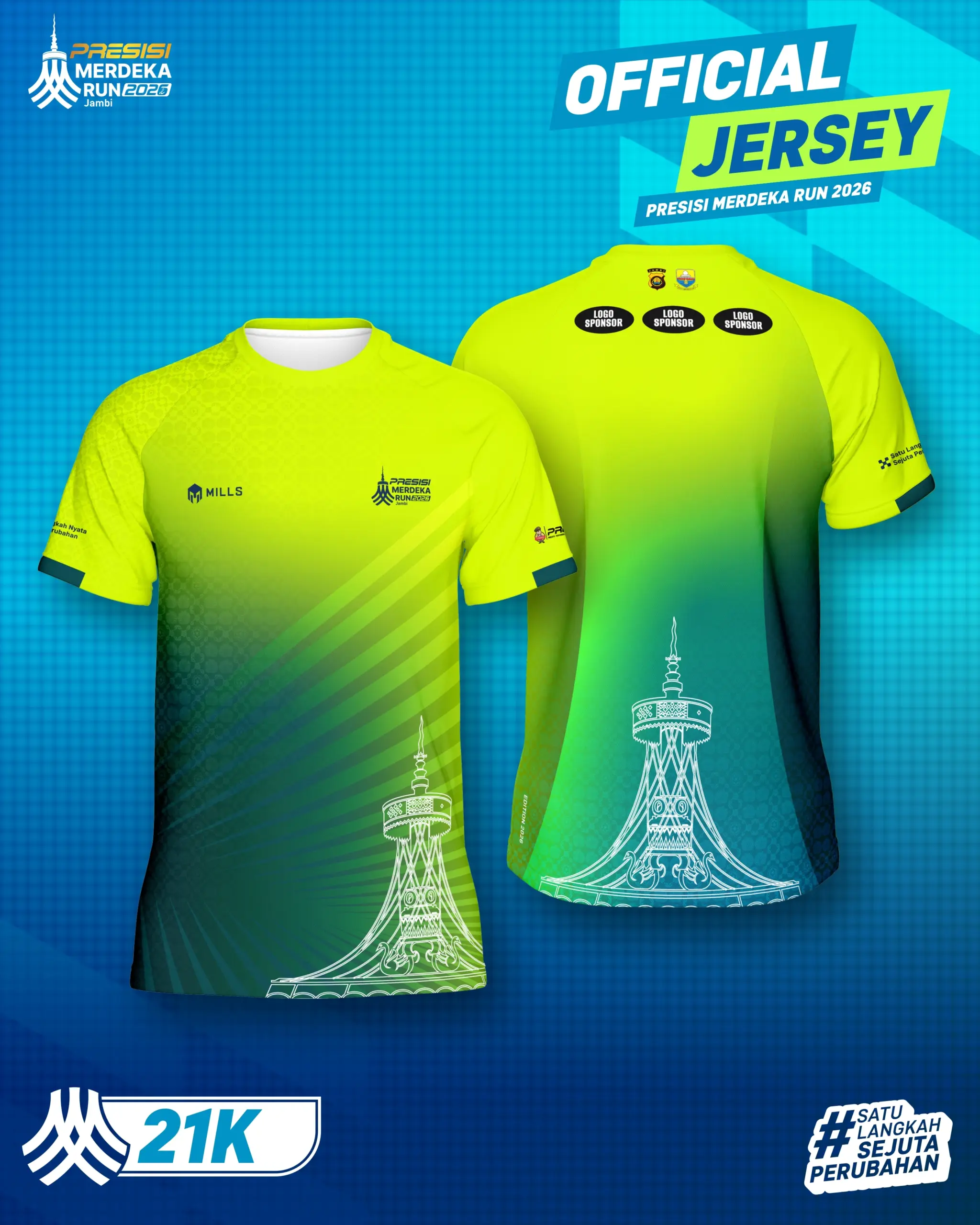 Jersey 21K Presisi Merdeka Run 2026